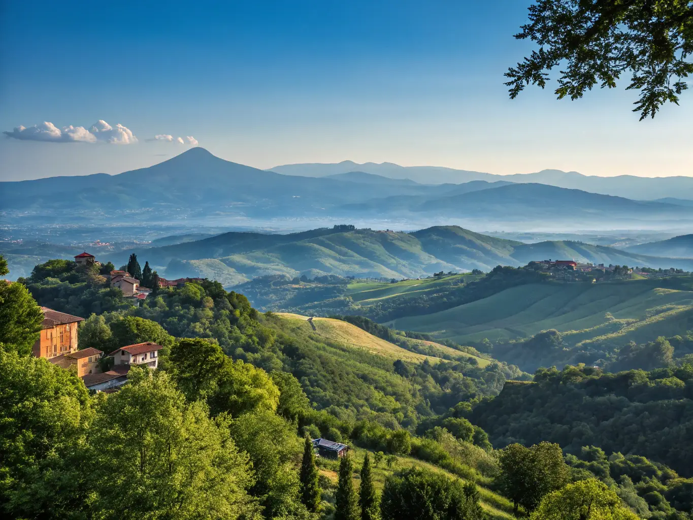 An expansive estate landscape plan featuring sweeping views, outdoor rooms, and naturalistic planting, set against the Welsh mountains, illustrating the Estate Landscape Strategy.